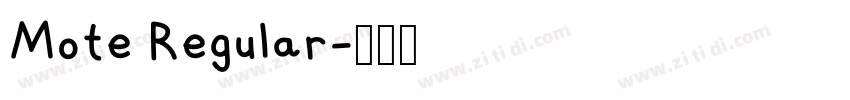 Mote Regular字体转换
